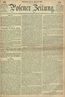 Posener Zeitung. 1866, [№] 276 (24 November) + dod.