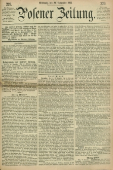 Posener Zeitung. 1866, [№] 279 (28 November) + dod.