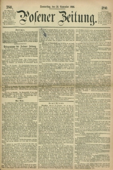 Posener Zeitung. 1866, [№] 280 (29 November) + dod.
