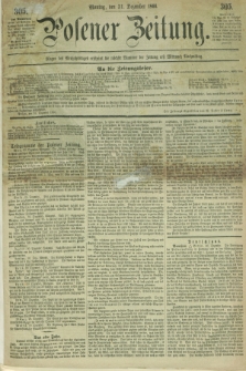 Posener Zeitung. 1866, [№] 305 (31 Dezember) + dod.
