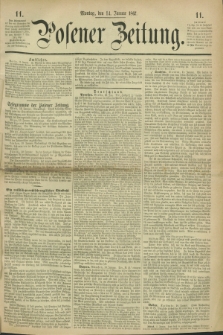 Posener Zeitung. 1867, [№] 11 (14 Januar) + dod.
