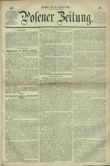 Posener Zeitung. 1867, [№] 48 (26 Februar) + dod.