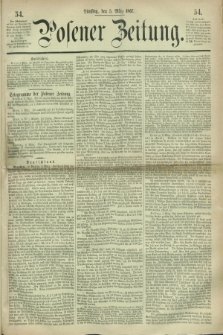 Posener Zeitung. 1867, [№] 54 (5 März) + dod.