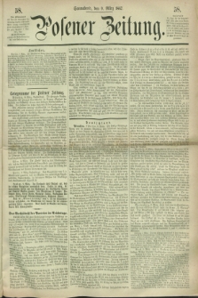 Posener Zeitung. 1867, [№] 58 (9 März) + dod.