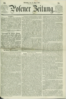 Posener Zeitung. 1867, [№] 95 (24 April) + dod.