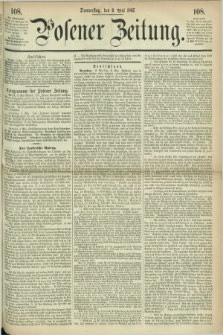 Posener Zeitung. 1867, [№] 108 (9 Mai) + dod.
