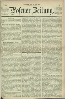 Posener Zeitung. 1867, [№] 115 (18 Mai) + dod.