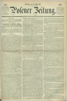 Posener Zeitung. 1867, [№] 118 (22 Mai) + dod.