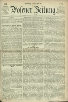 Posener Zeitung. 1867, [№] 119 (23 Mai) + dod.