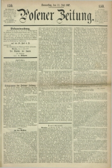 Posener Zeitung. 1867, [№] 159 (11 Juli) + dod.