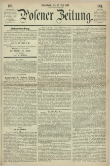Posener Zeitung. 1867, [№] 161 (13 Juli) + dod.