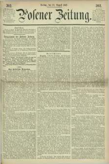 Posener Zeitung. 1867, [№] 202 (30 August) + dod.