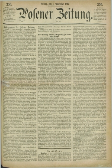 Posener Zeitung. 1867, [№] 256 (1 November) + dod.
