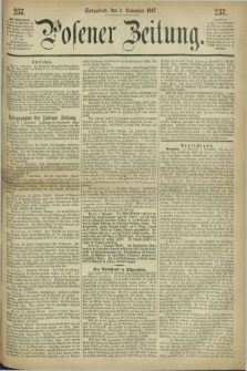 Posener Zeitung. 1867, [№] 257 (2 November) + dod.