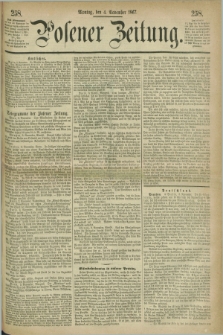 Posener Zeitung. 1867, [№] 258 (4 November) + dod.