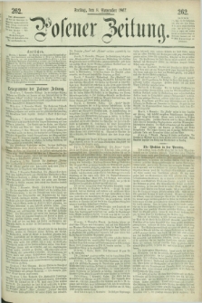 Posener Zeitung. 1867, [№] 262 (8 November) + dod.