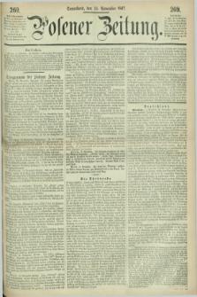 Posener Zeitung. 1867, [№] 269 (16 November) + dod.