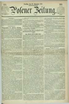 Posener Zeitung. 1867, [№] 277 (26 November) + dod.