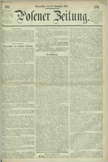Posener Zeitung. 1867, [№] 279 (28 November) + dod.