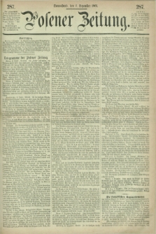 Posener Zeitung. 1867, [№] 287 (7 Dezember) + dod.
