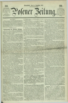 Posener Zeitung. 1867, [№] 293 (14 Dezember) + dod.
