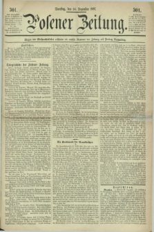 Posener Zeitung. 1867, [№] 301 (24 Dezember) + dod.