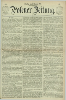 Posener Zeitung. 1868, [№] 16 (21 Januar) + dod.