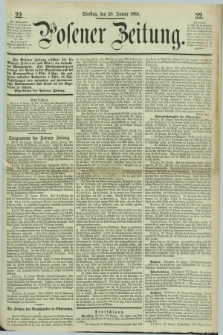 Posener Zeitung. 1868, [№] 22 (28 Januar) + dod.
