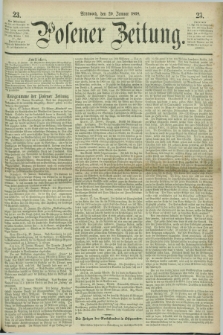 Posener Zeitung. 1868, [№] 23 (29 Januar) + dod.