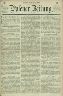 Posener Zeitung. 1868, [№] 26 (1 Februar) + dod.