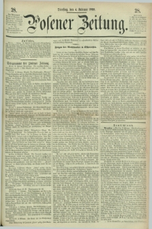 Posener Zeitung. 1868, [№] 28 (4 Februar) + dod.