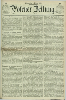 Posener Zeitung. 1868, [№] 29 (5 Februar) + dod.