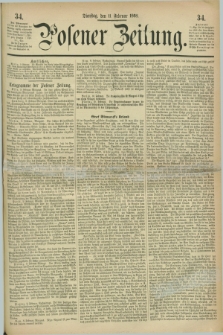 Posener Zeitung. 1868, [№] 34 (11 Februar) + dod.