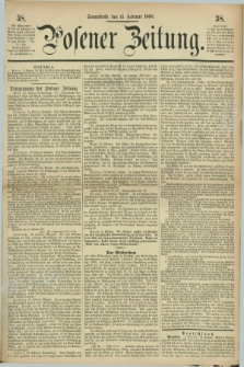 Posener Zeitung. 1868, [№] 38 (15 Februar) + dod.