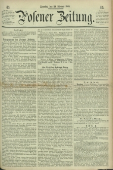 Posener Zeitung. 1868, [№] 45 (23 Februar) + dod.