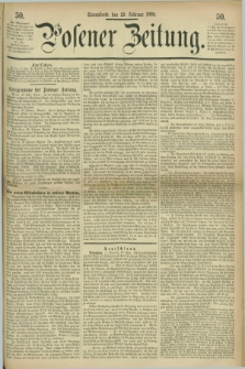 Posener Zeitung. 1868, [№] 50 (29 Februar) + dod.