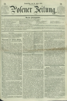 Posener Zeitung. 1868, [№] 72 (26 März) + dod.