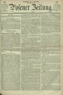 Posener Zeitung. 1868, [№] 84 (9 April) + dod.