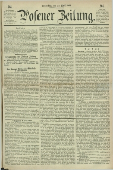 Posener Zeitung. 1868, [№] 94 (23 April) + dod.