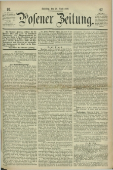 Posener Zeitung. 1868, [№] 97 (26 April) + dod.