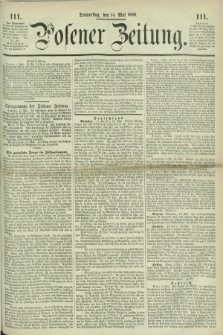 Posener Zeitung. 1868, [№] 111 (14 Mai) + dod.
