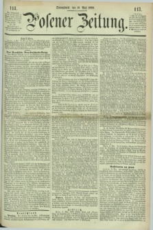 Posener Zeitung. 1868, [№] 113 (16 Mai) + dod.