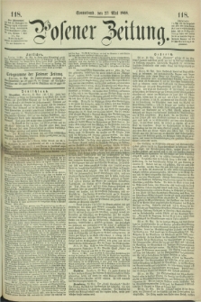 Posener Zeitung. 1868, [№] 118 (23 Mai) + dod.
