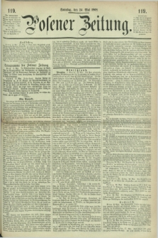 Posener Zeitung. 1868, [№] 119 (24 Mai) + dod.