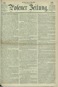 Posener Zeitung. 1868, [№] 123 (29 Mai) + dod.