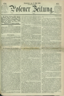 Posener Zeitung. 1868, [№] 124 (30 Mai) + dod.