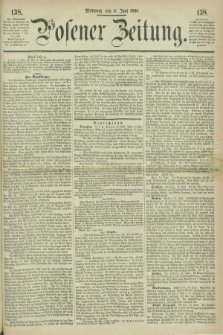 Posener Zeitung. 1868, [№] 138 (17 Juni) + dod.