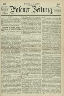 Posener Zeitung. 1868, [№] 157 (9 Juli) + dod.