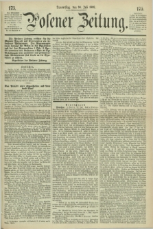 Posener Zeitung. 1868, [№] 175 (30 Juli) + dod.
