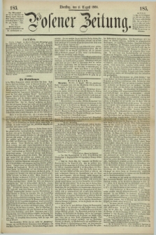 Posener Zeitung. 1868, [№] 185 (11 August) + dod.